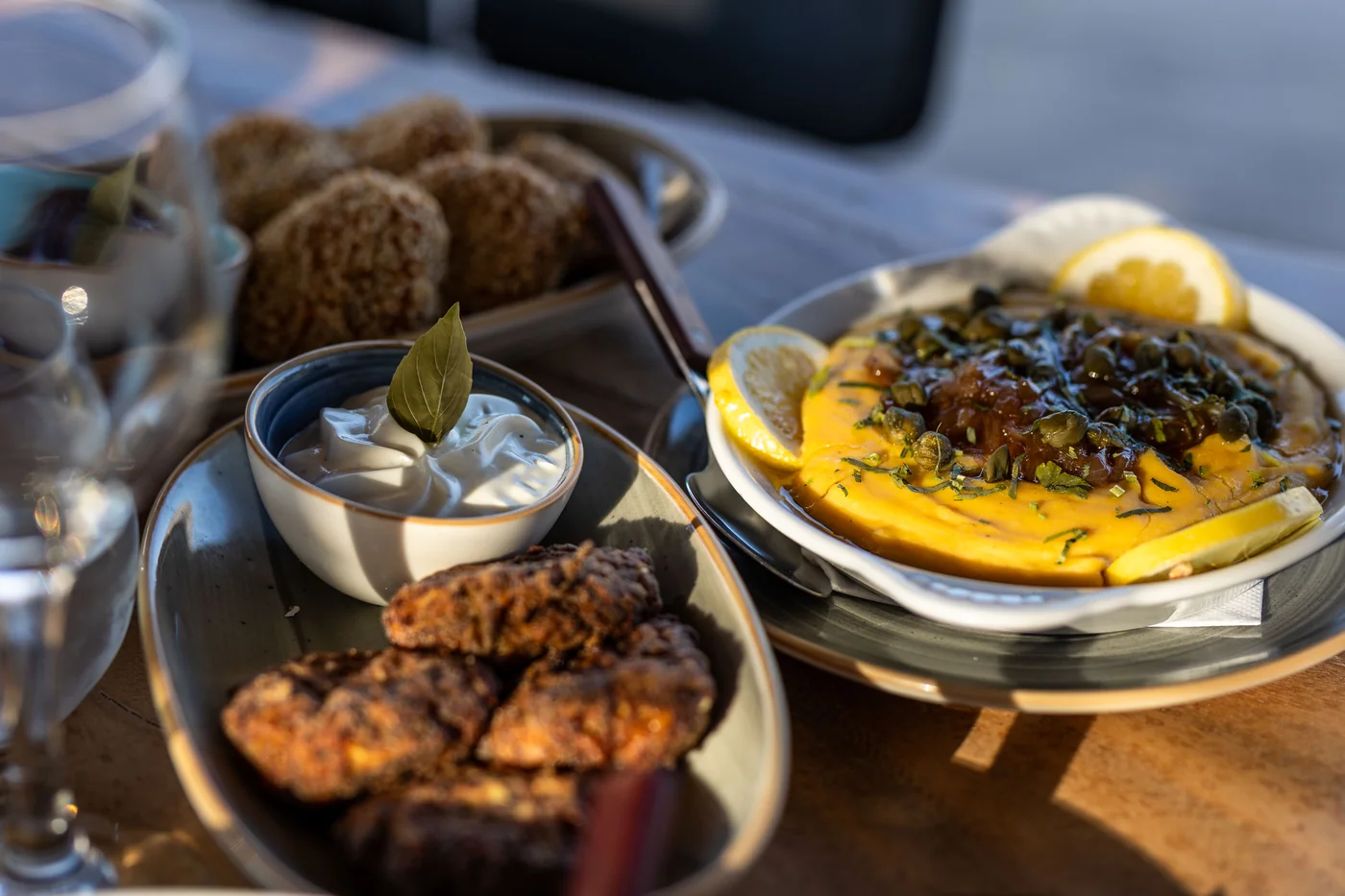 Greek starters and mezedes at Scirocco